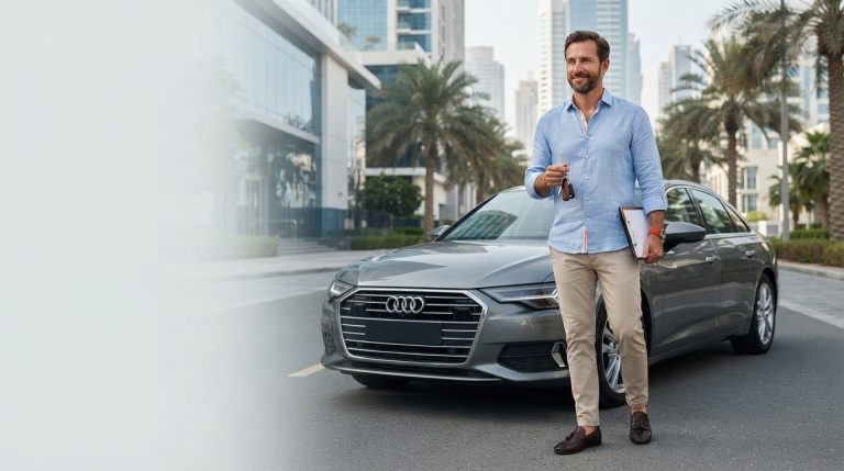 European expat selling car in Dubai